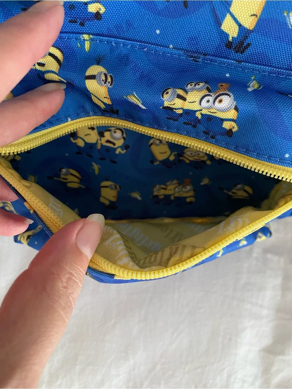 Loungefly Despicable Me Minions All-Over Print Nylon Square Mini Backpack